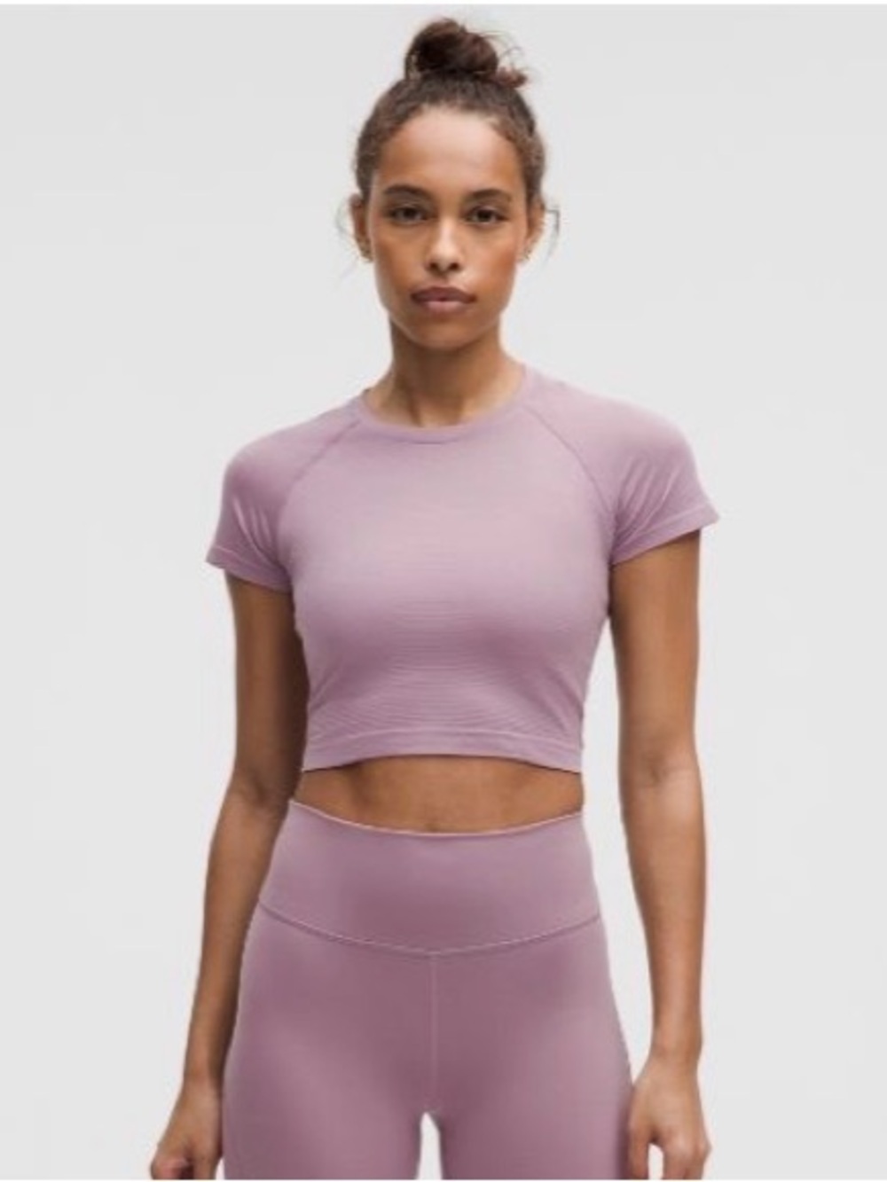 Lululemon Swiftly Tech Cropped Short-Sleeve Shirt 2.0